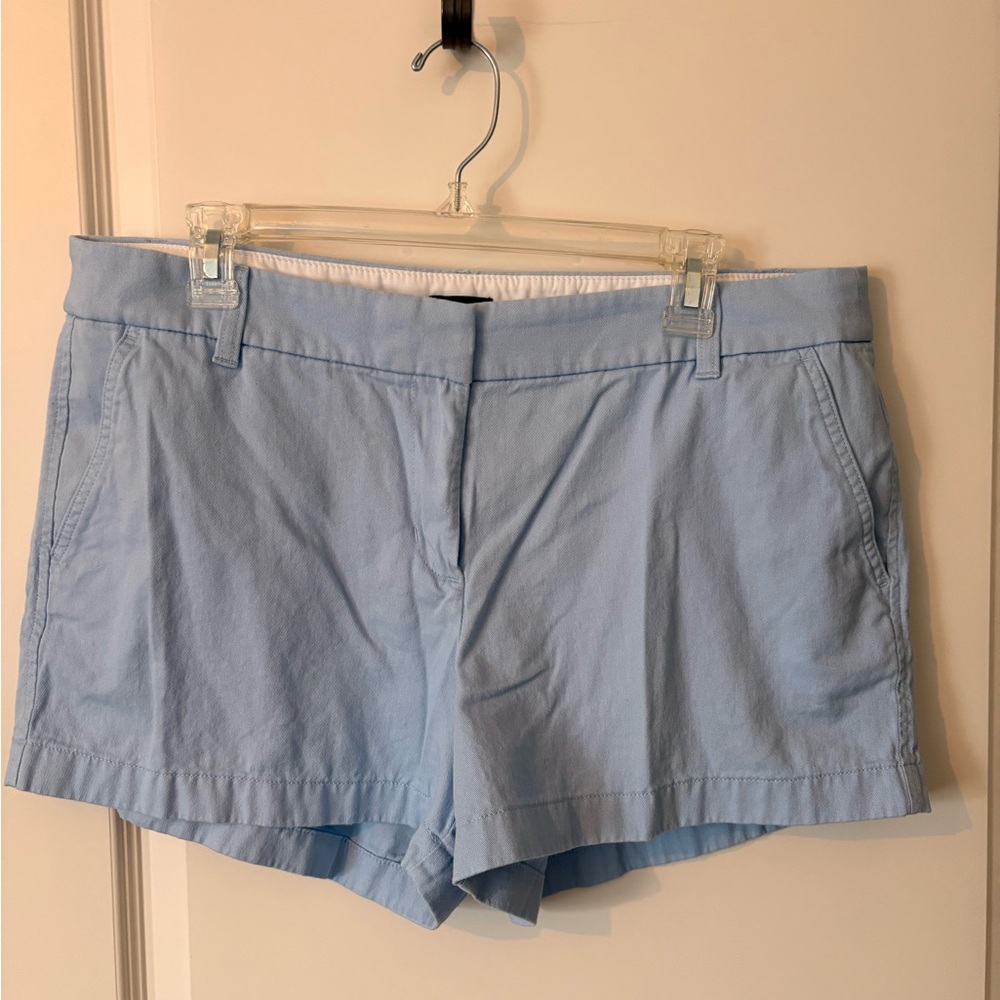 J Crew Factory Light Blue Women's Cotton Shorts